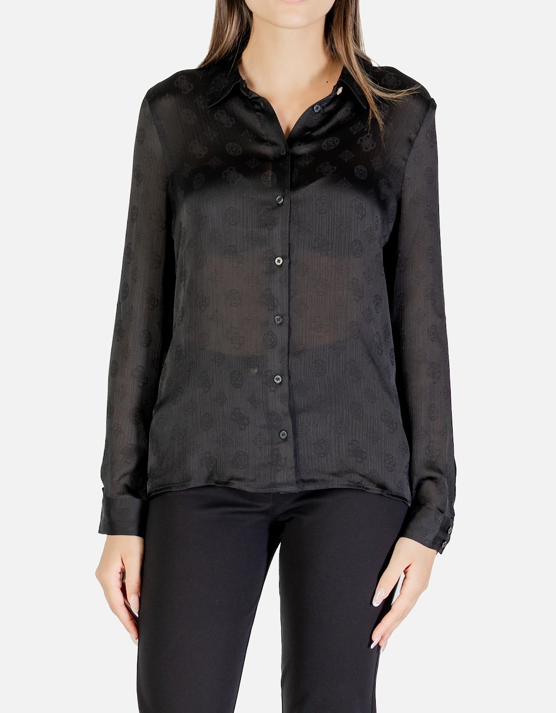 Classic Plain Long-Sleeve Button-Up Shirt, 4 of 3