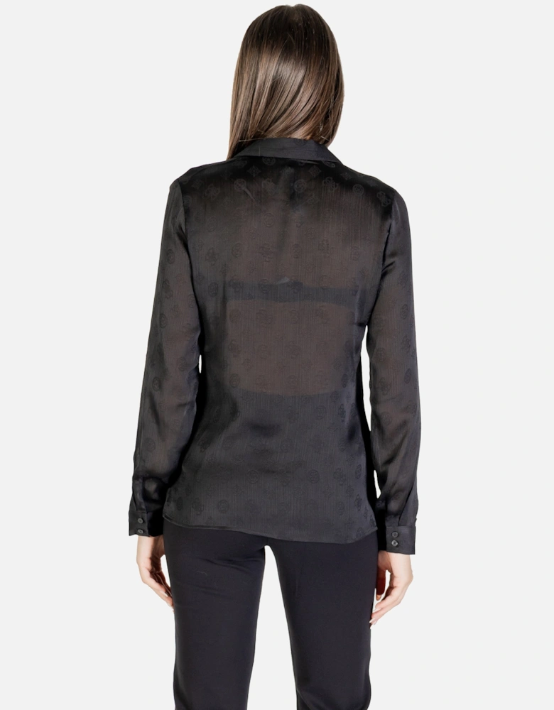 Classic Plain Long-Sleeve Button-Up Shirt