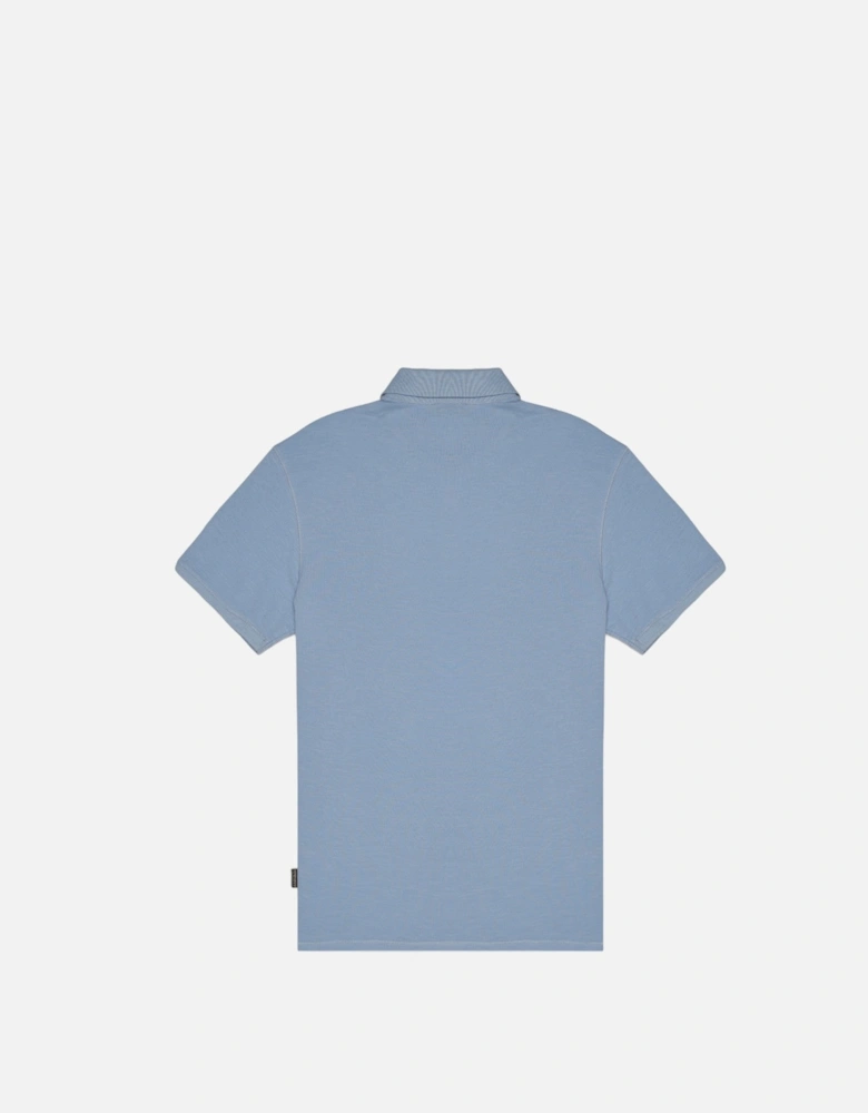 Plain Short Sleeve Polo Shirt with Button Fastening