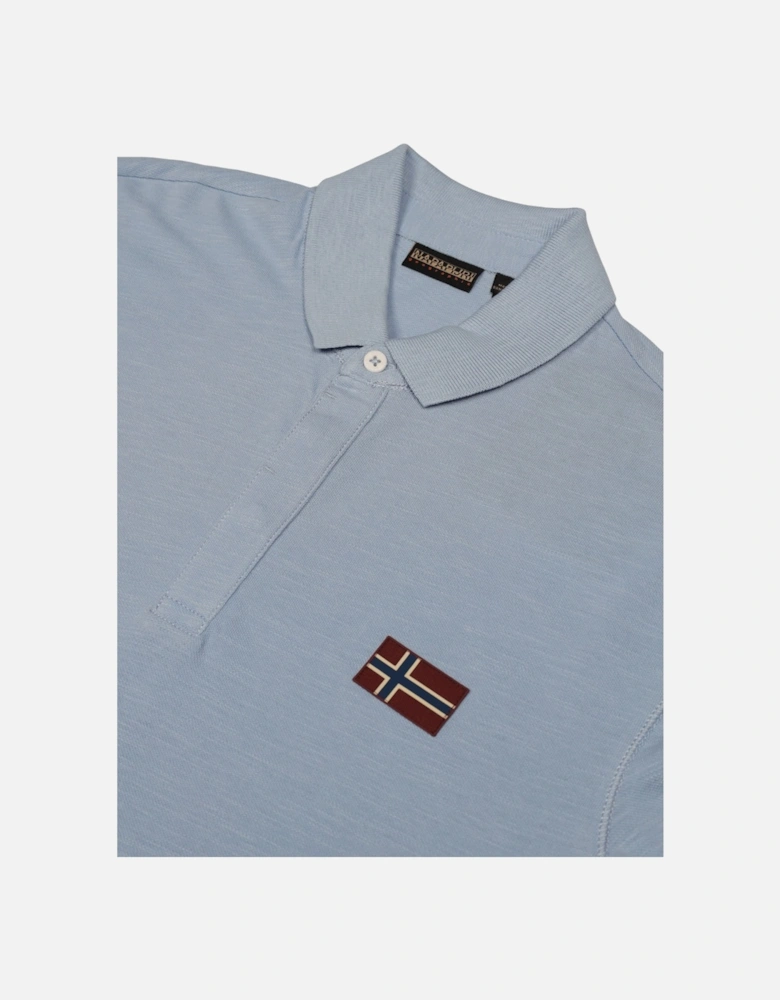 Plain Short Sleeve Polo Shirt with Button Fastening
