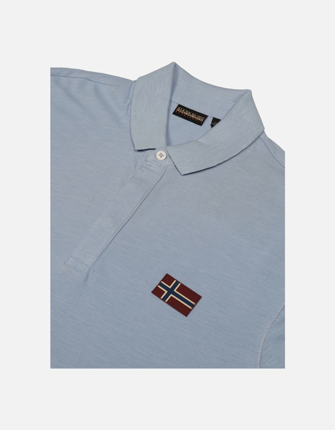 Plain Short Sleeve Polo Shirt with Button Fastening