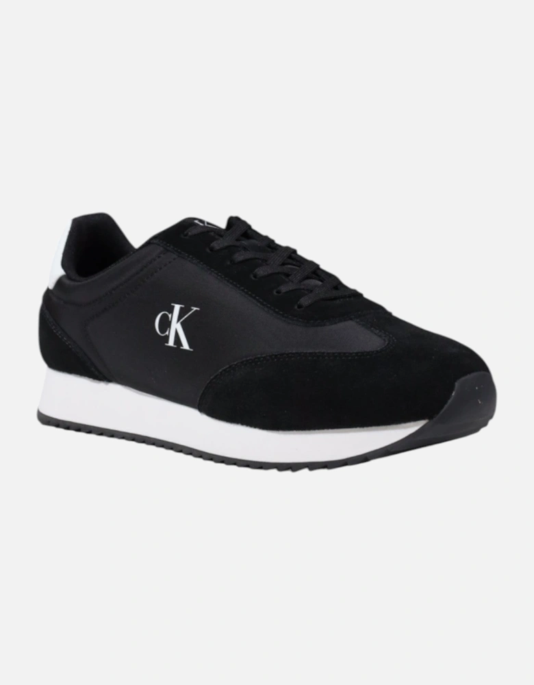 Leather Lace-Up Sneakers