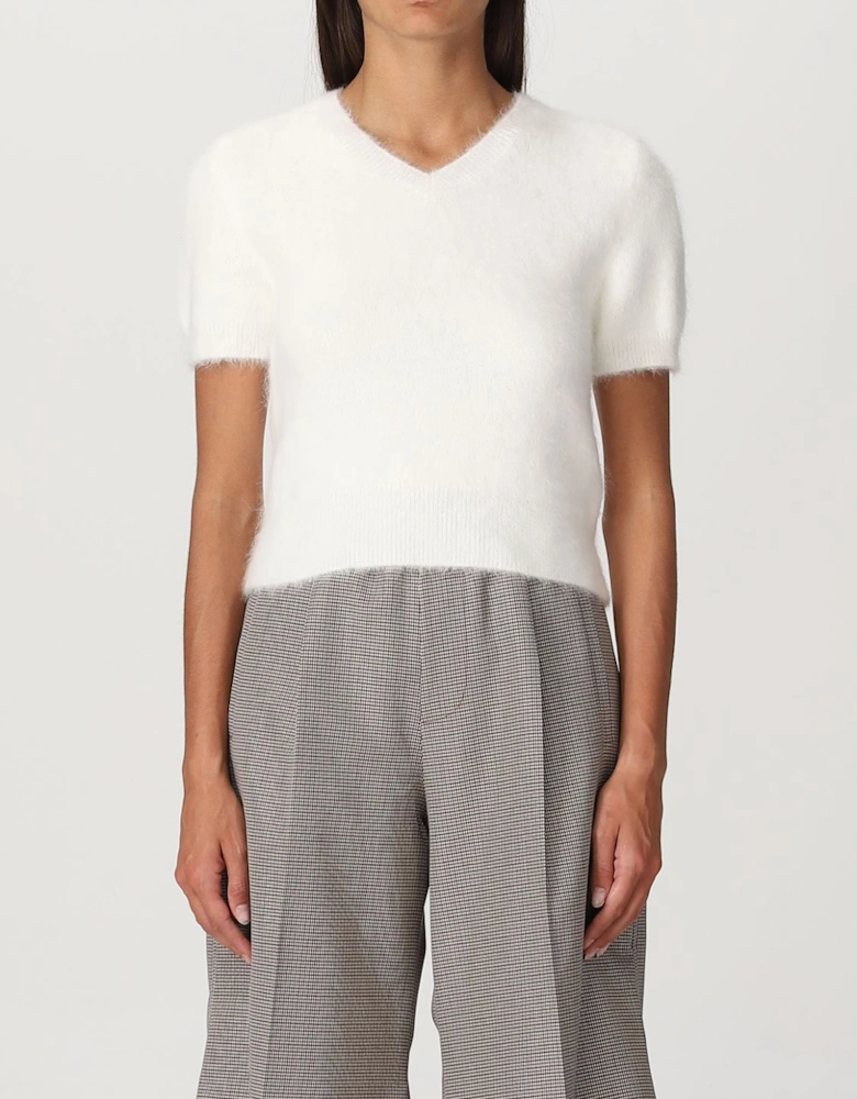 Short Sleeve Mohair Pullover