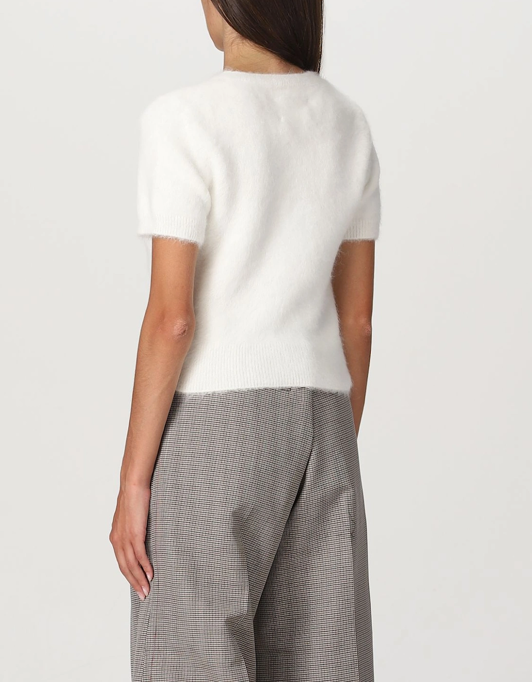 Short Sleeve Mohair Pullover