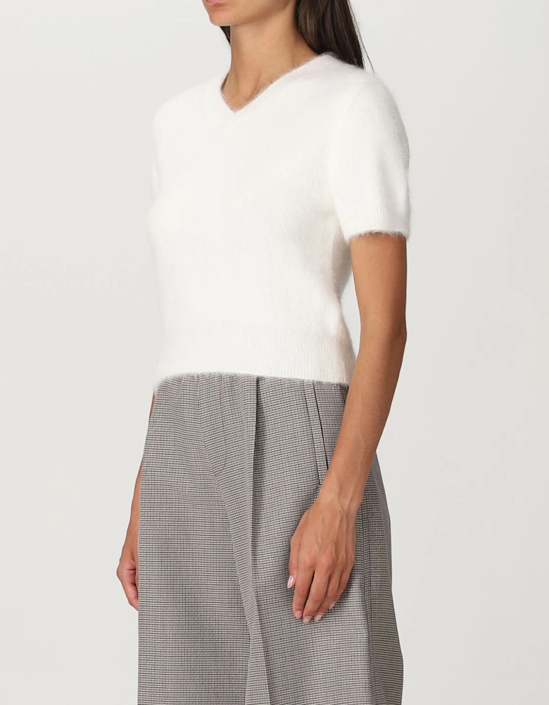 Short Sleeve Mohair Pullover