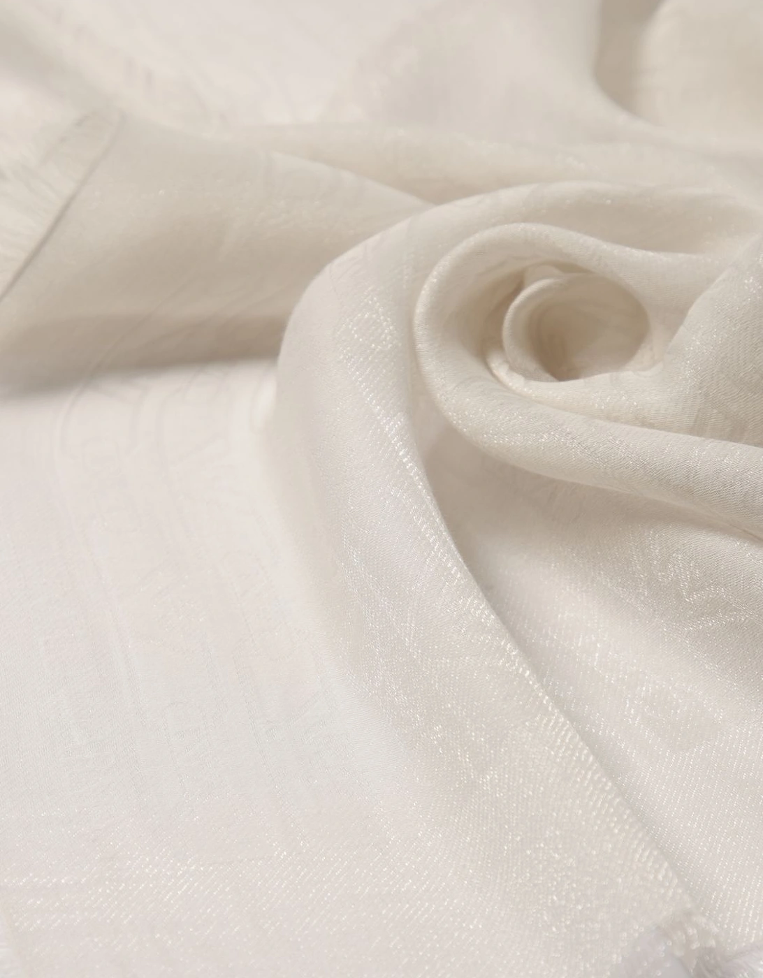 Silk Scarf Fringe Detail