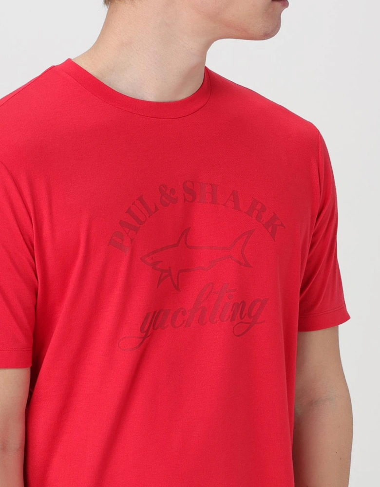 Embroidered Shark Logo Tee