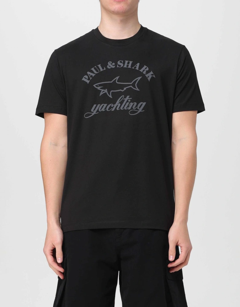 Embroidered Shark Logo Tee