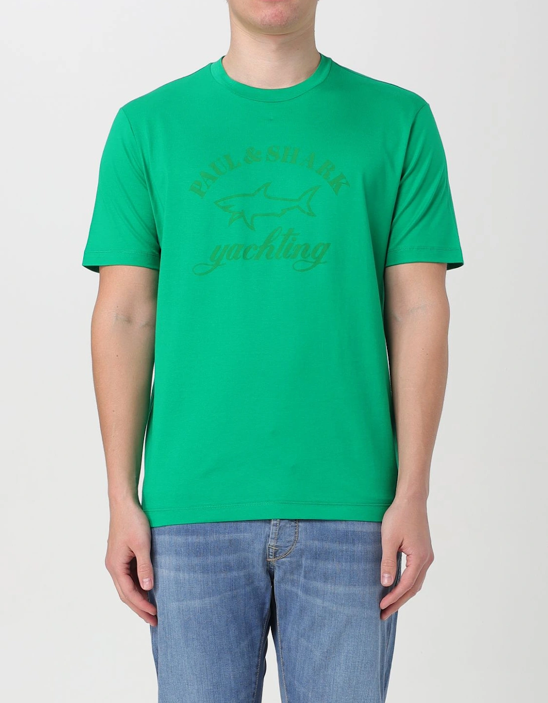 Embroidered Shark Logo Tee