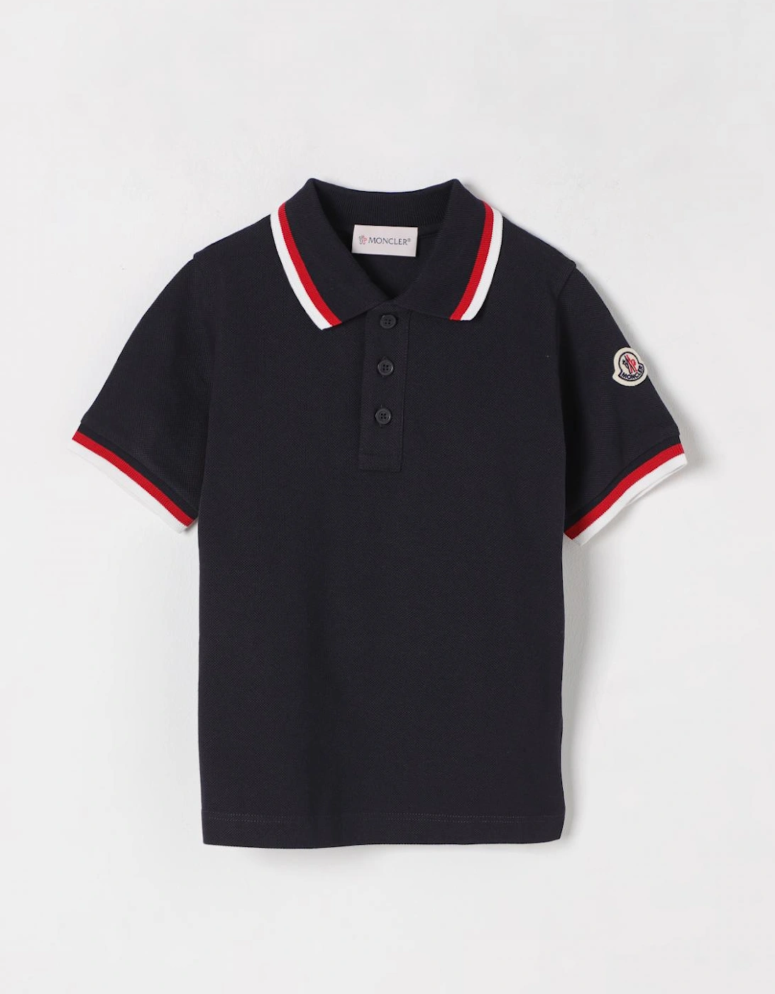 Kids Polo Shirt with Tricolor Trim