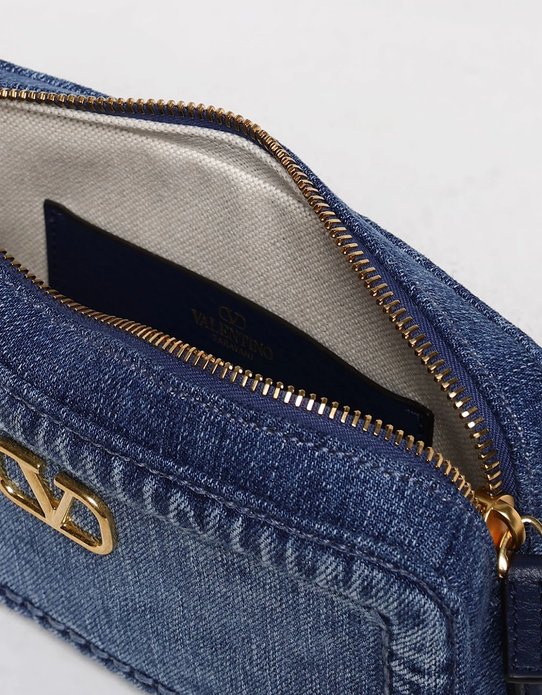 Roman Stud Denim Crossbody