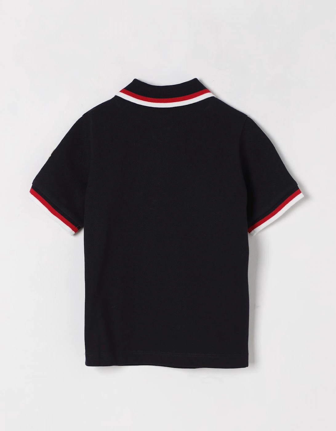 Kids Polo Shirt with Tricolor Trim