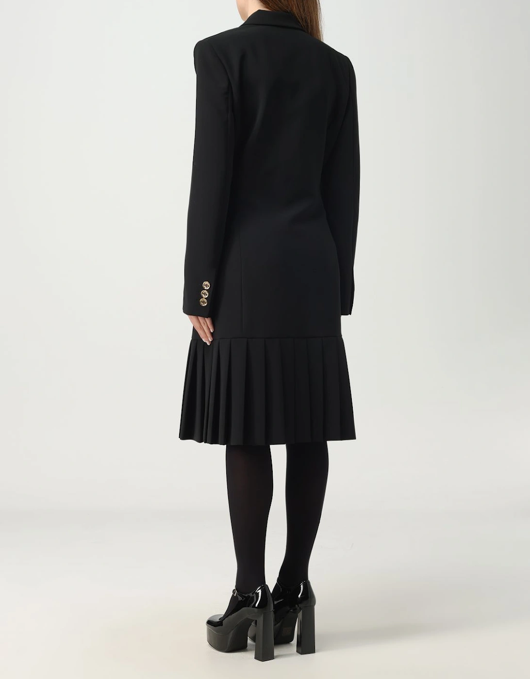 Pleated Midi Dress DoubleBreasted