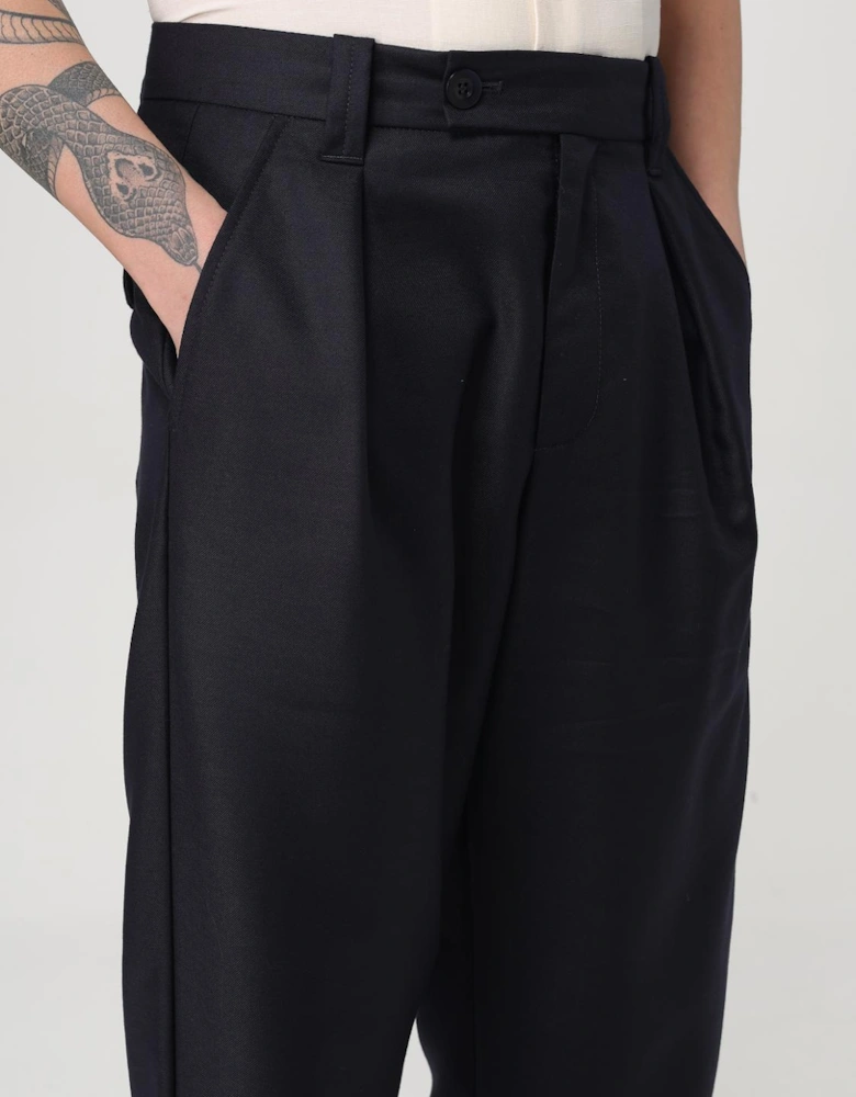 Pleated Trousers Regular Fit Wool