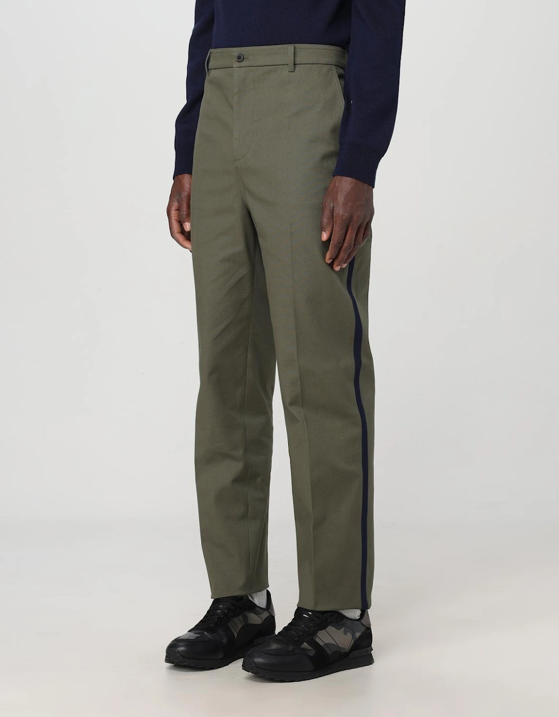 Casual Pants with Side Stripes