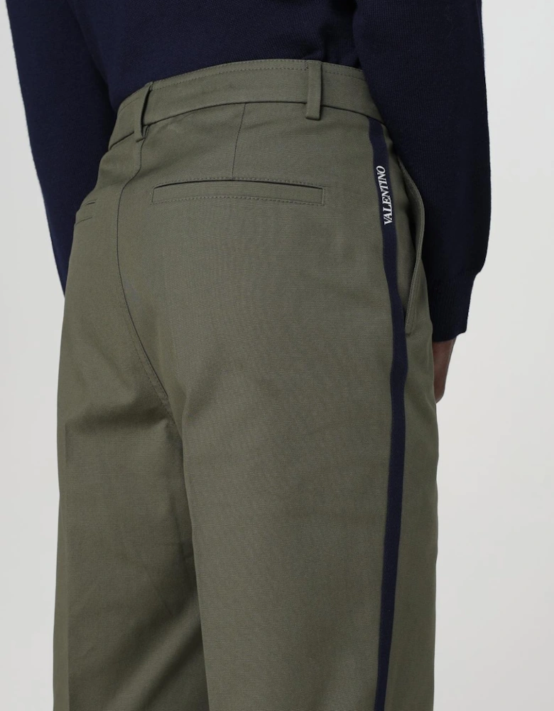 Casual Pants with Side Stripes