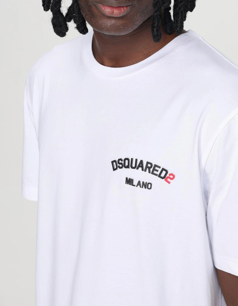Short Sleeve Curved Logo Tee