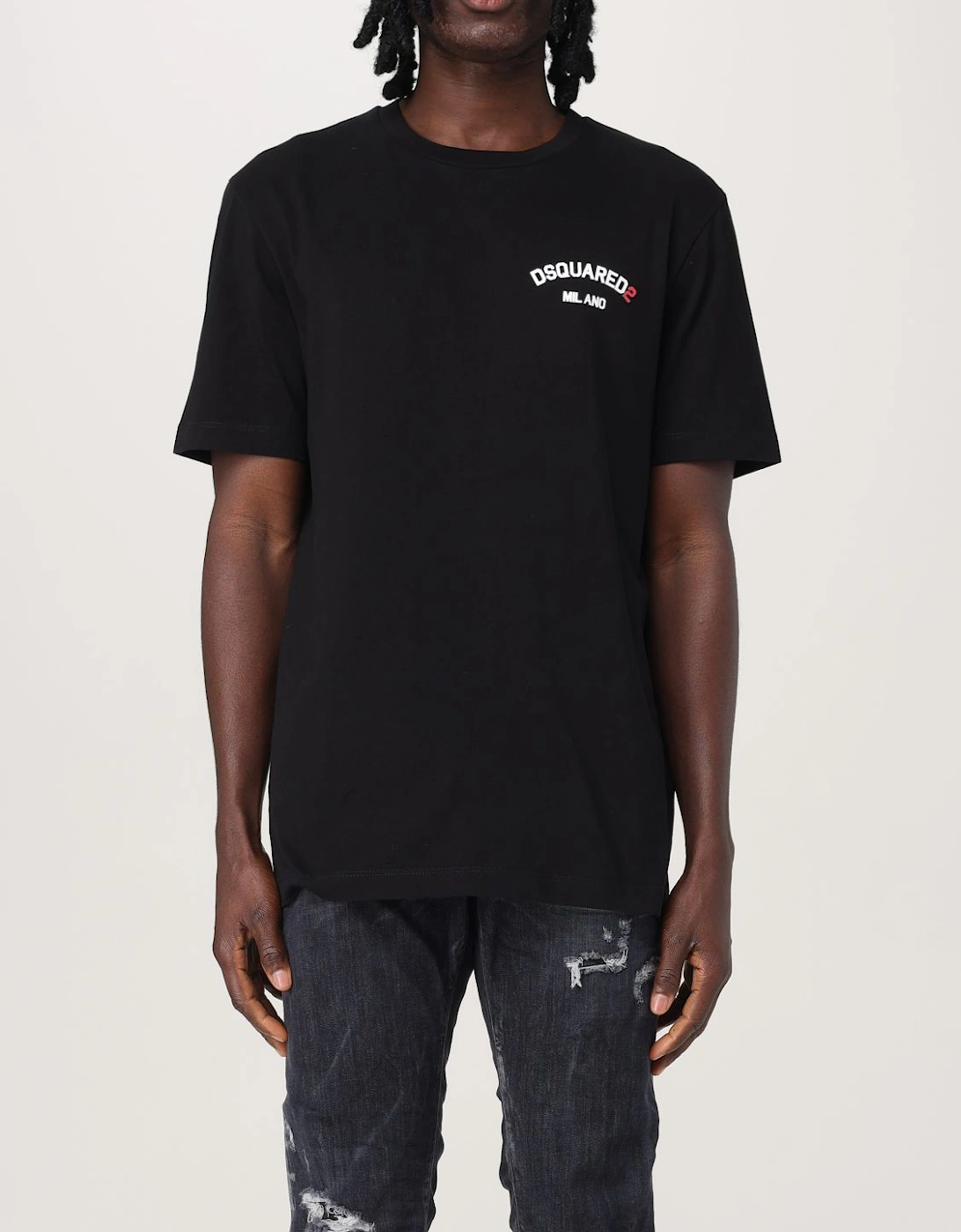 Short Sleeve Curved Logo Tee
