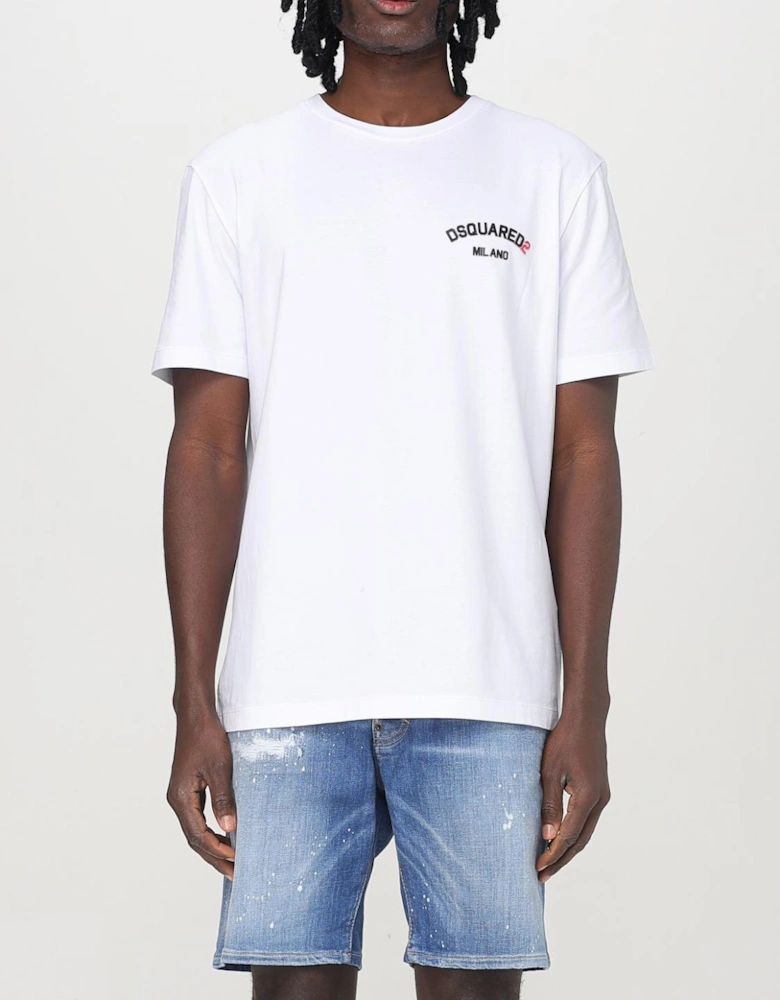 Short Sleeve Curved Logo Tee