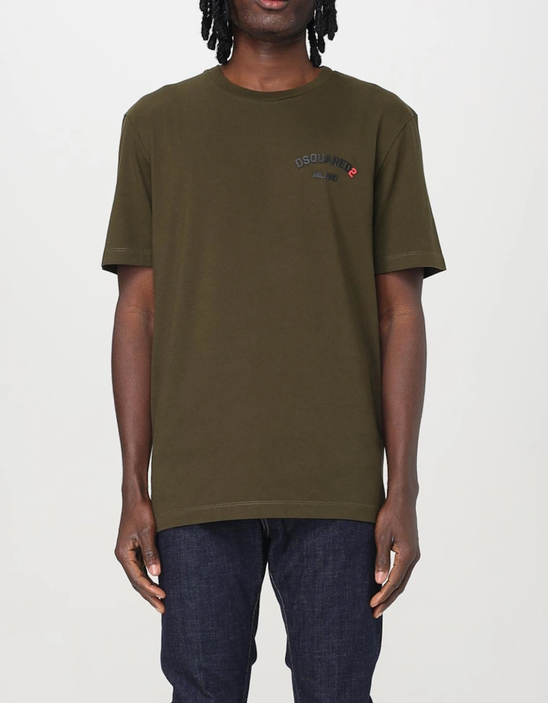 Short Sleeve Curved Logo Tee