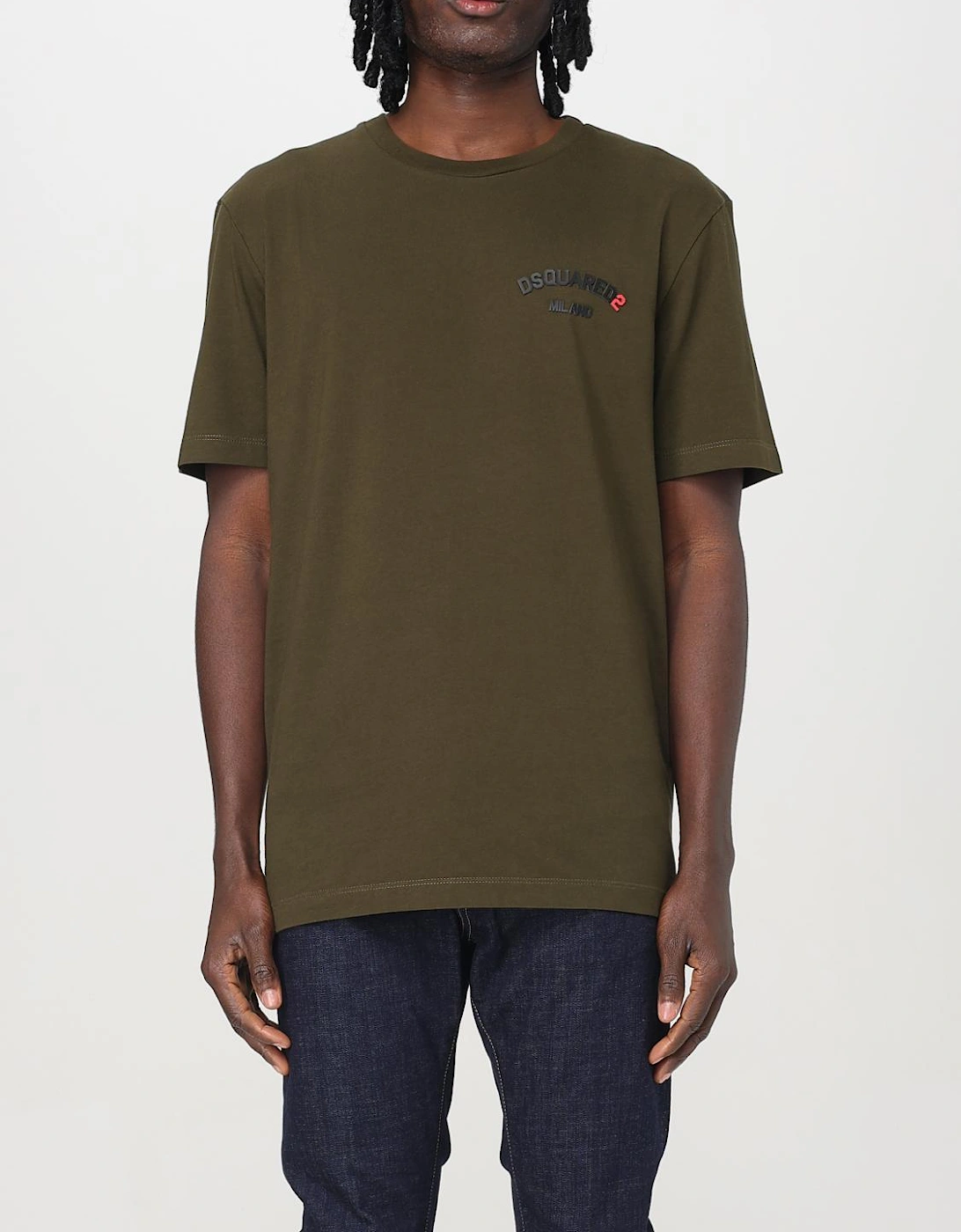 Short Sleeve Curved Logo Tee