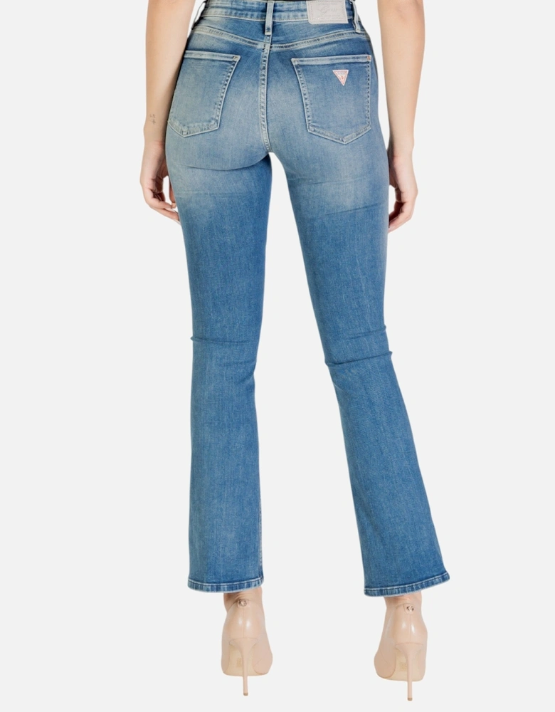 Zip and Button Light Wash Denim Jeans
