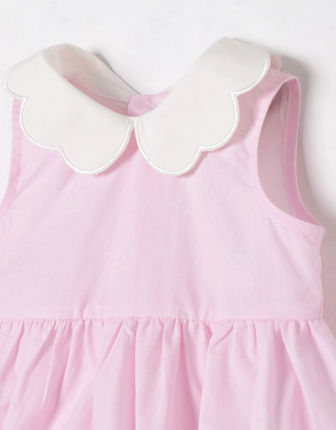 Baby Romper Peter Pan Collar Sleeveless