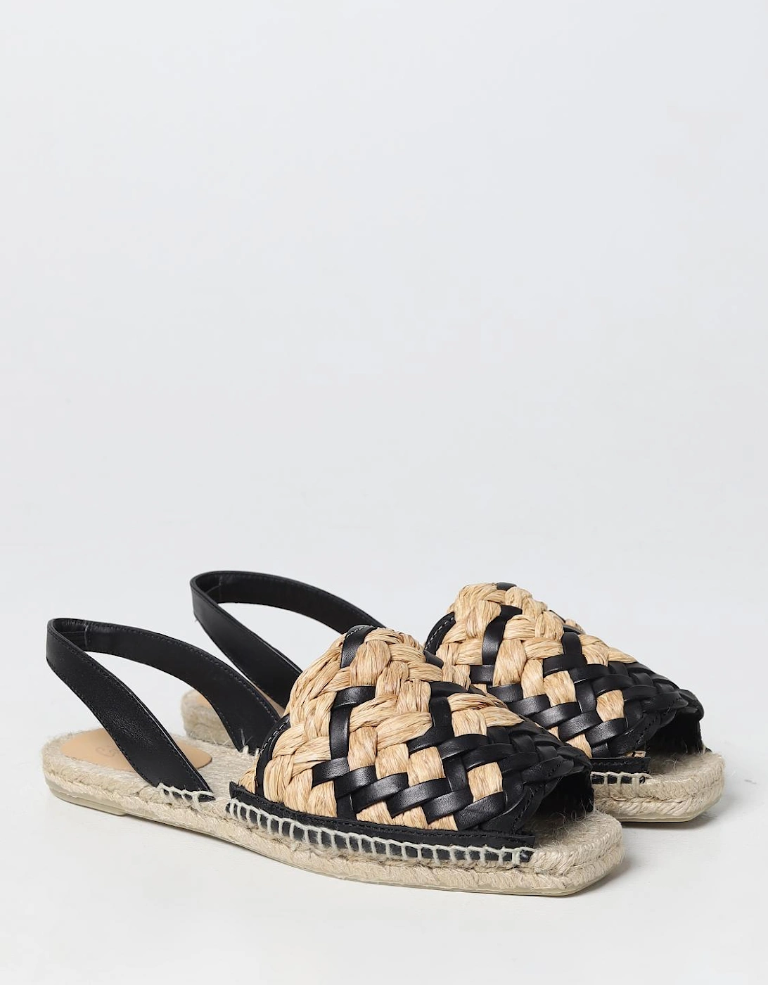Woven Raffia Slingback Espadrilles