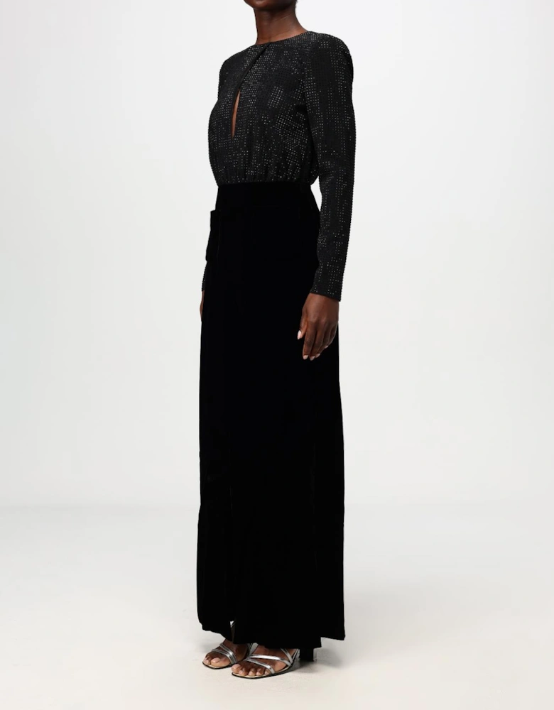 Velvet Evening Maxi Dress