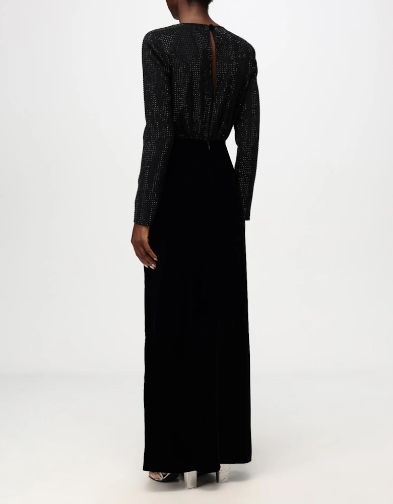 Velvet Evening Maxi Dress