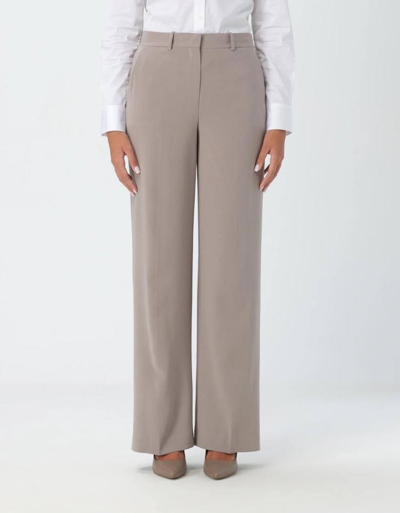 Wide Leg Crepe Pants