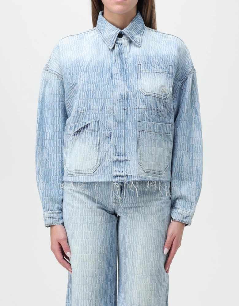Textured Denim Jacket
