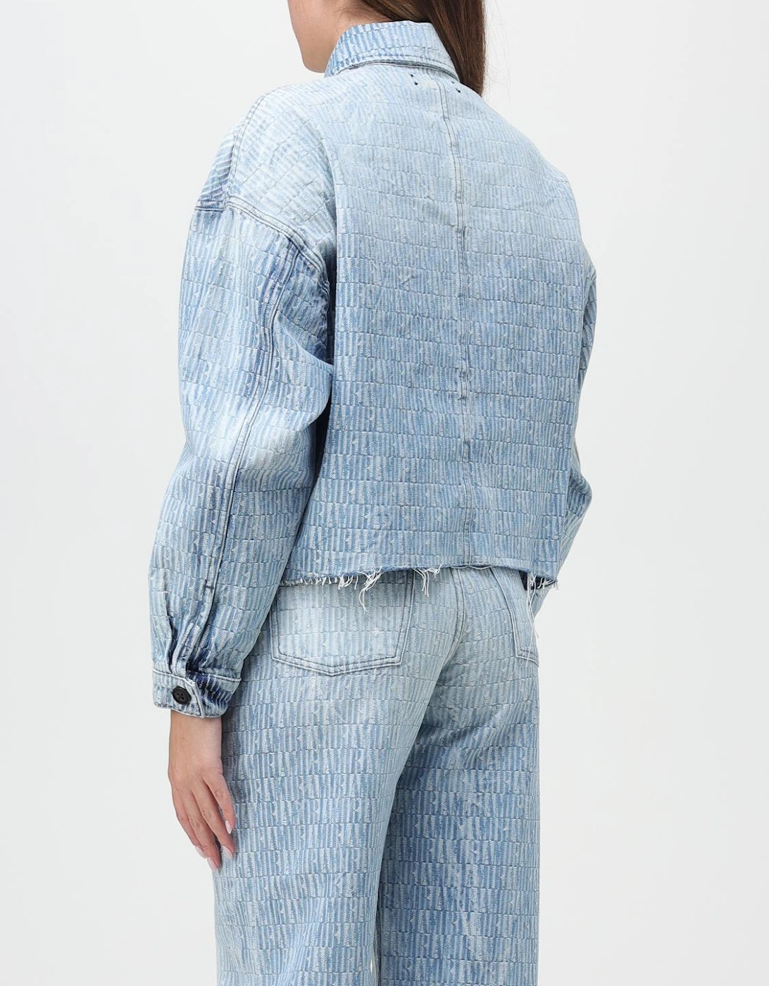 Textured Denim Jacket