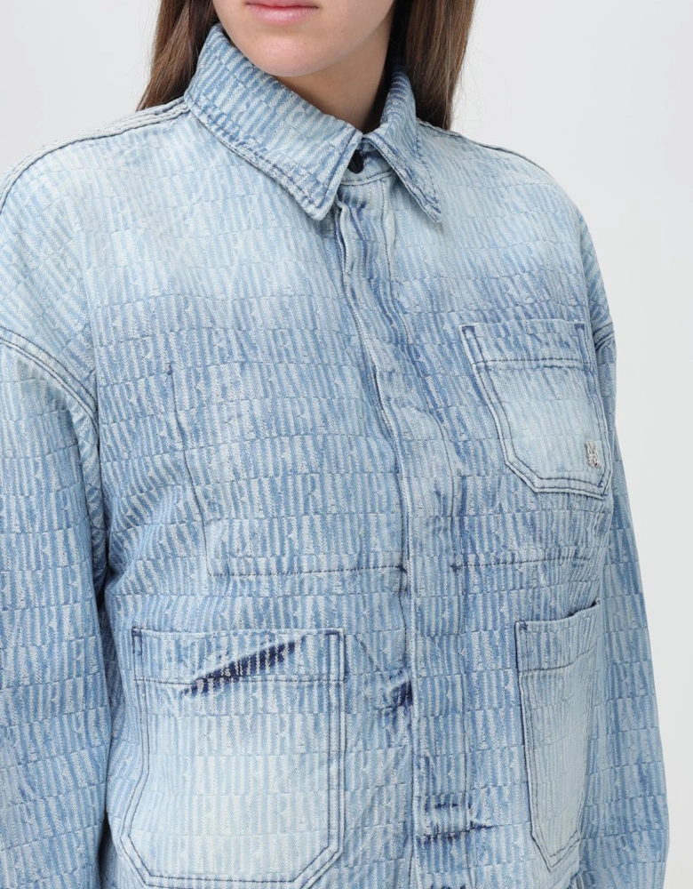 Textured Denim Jacket