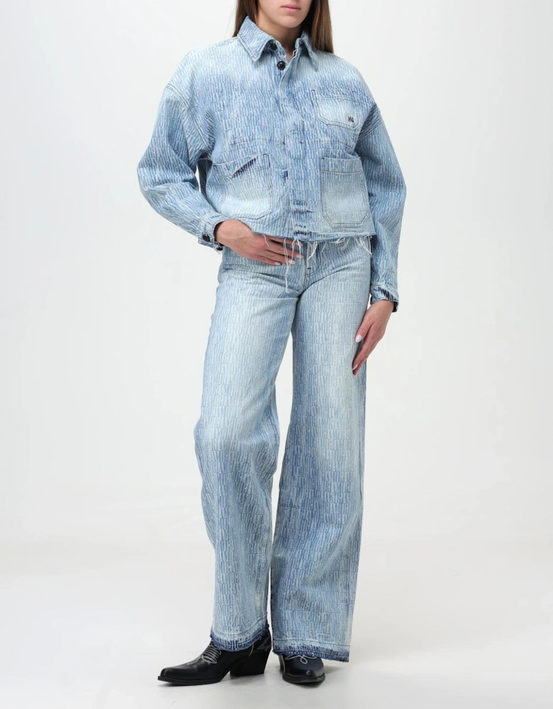 Textured Denim Jacket