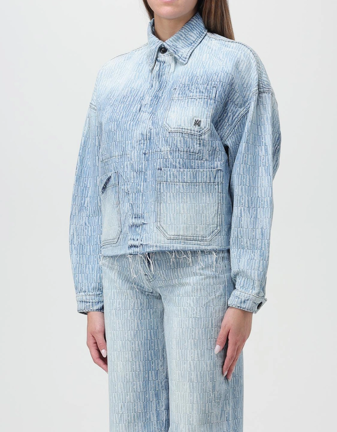 Textured Denim Jacket