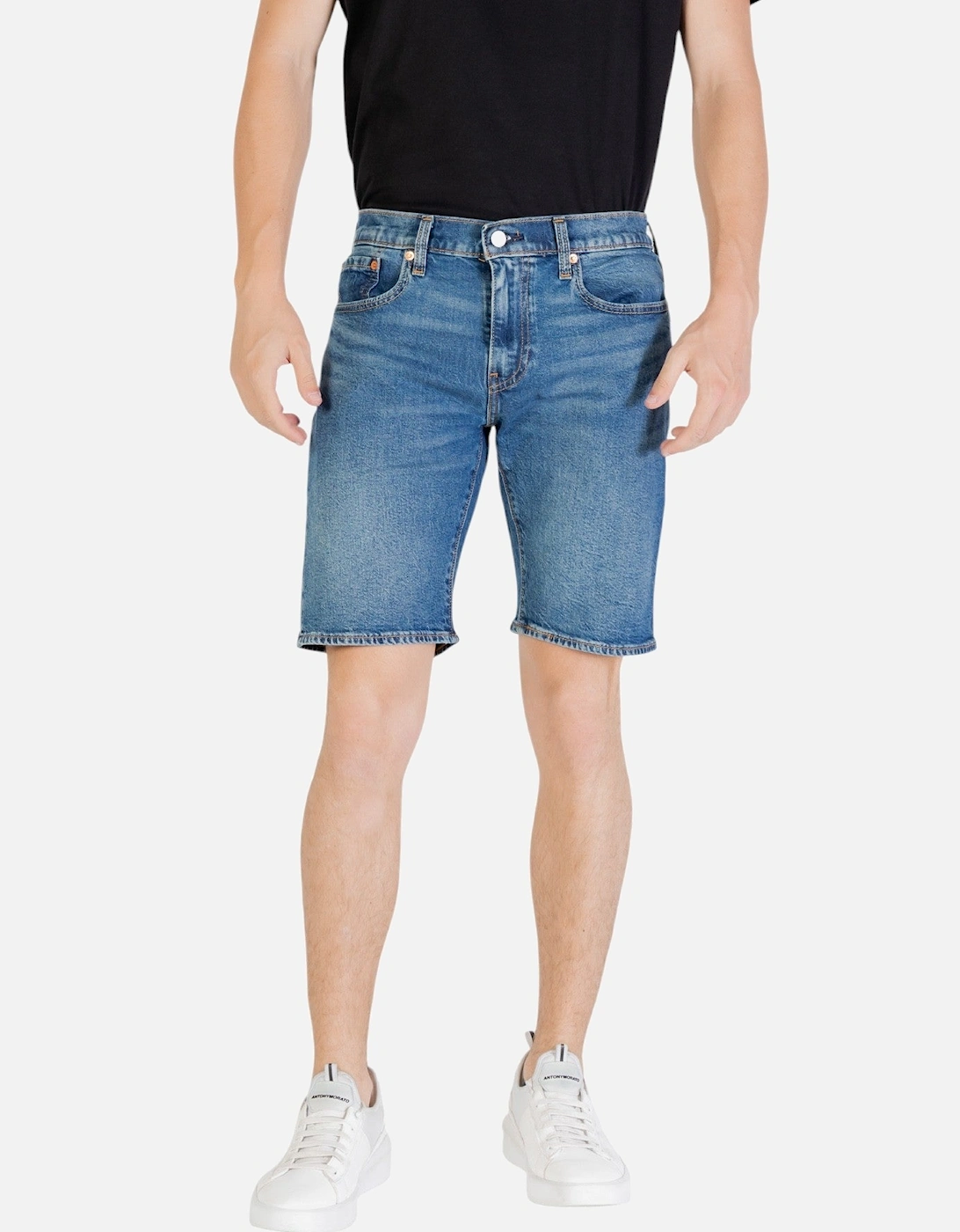 Classic Denim Shorts with Zip and Button Fastening, 4 of 3