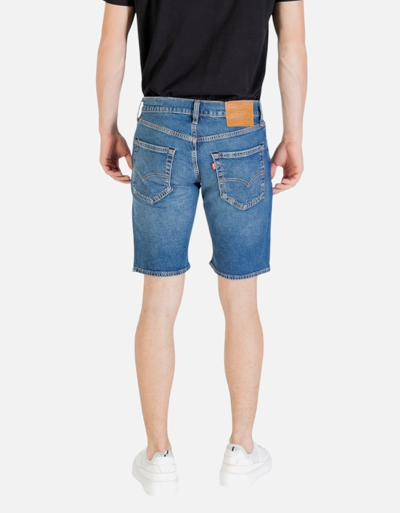 Classic Denim Shorts with Zip and Button Fastening