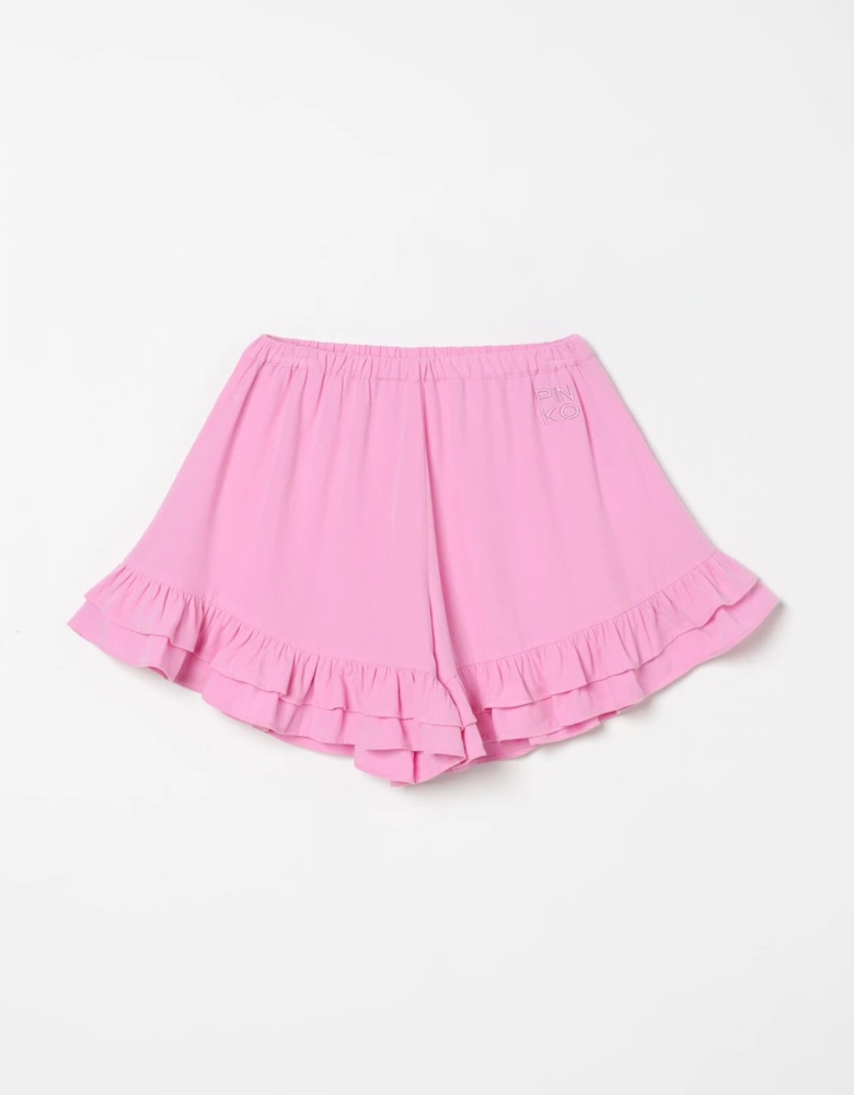 Ruffled Hem Shorts