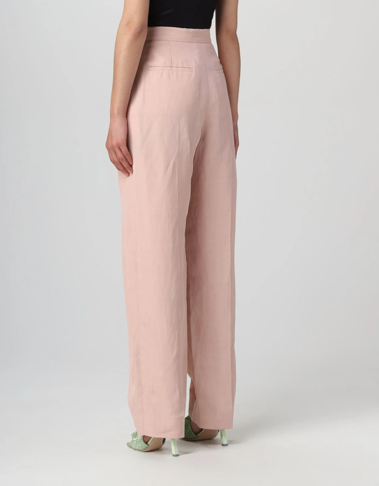 Wide Leg Pleated Trousers