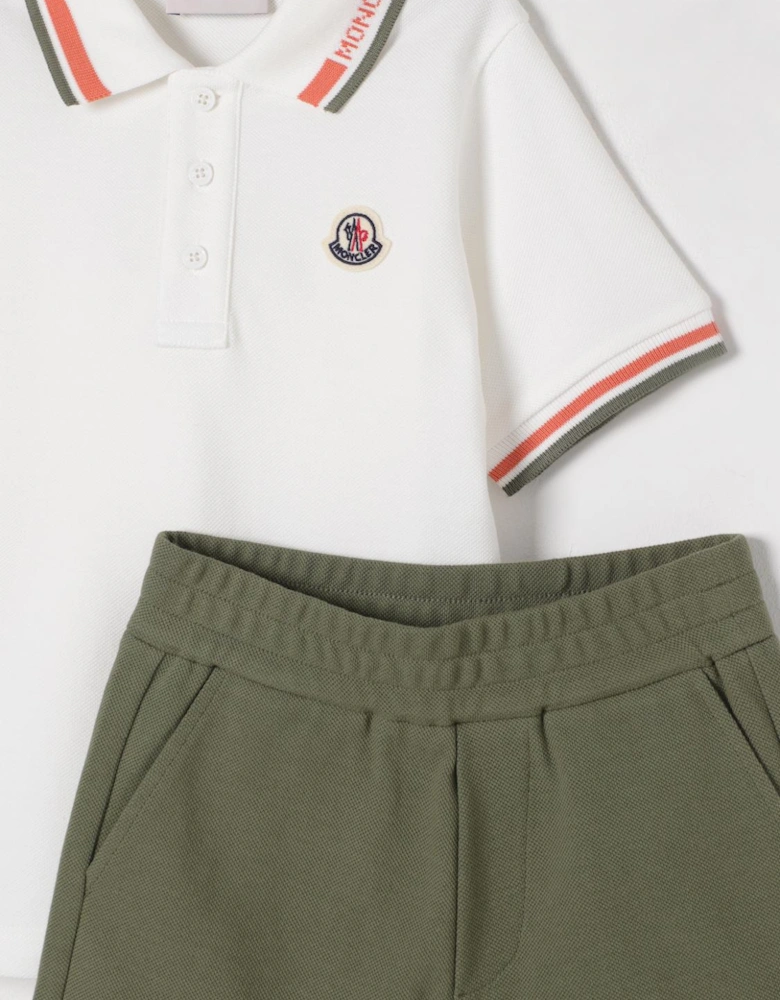 Kids Polo Shirt  Shorts Set Summer
