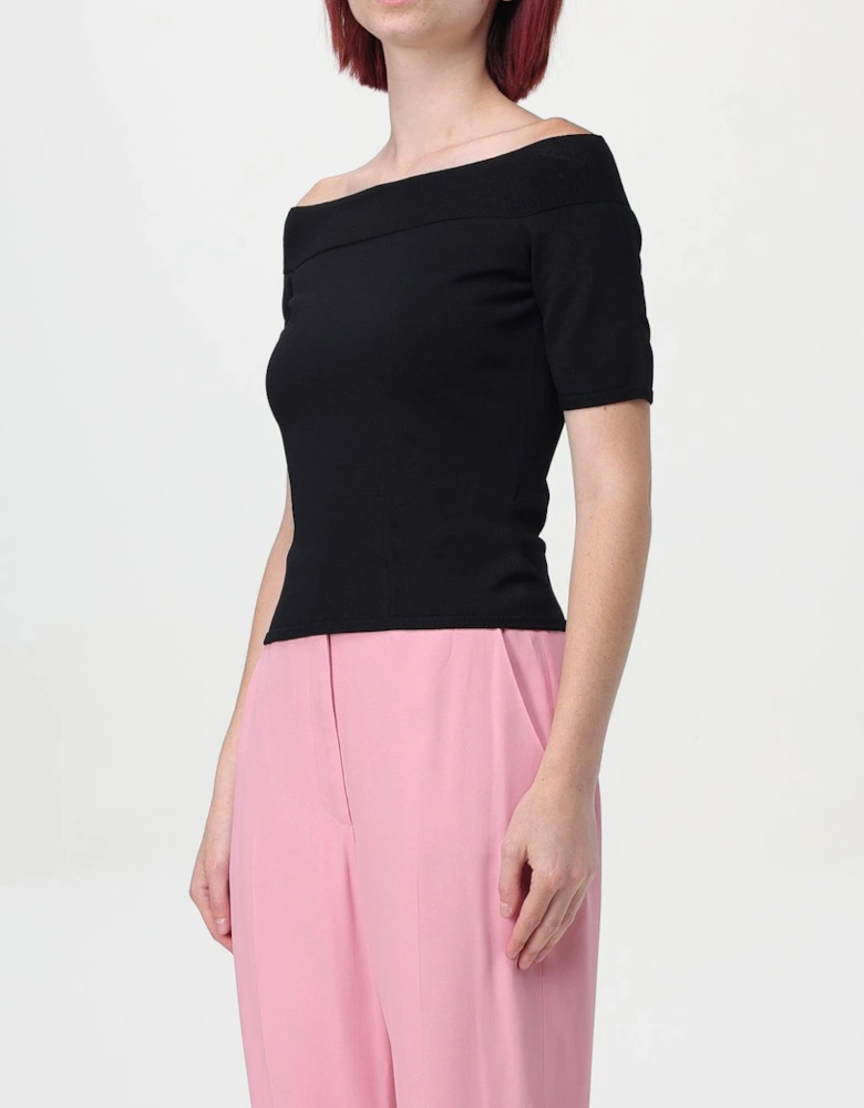 OffShoulder Ribbed Knit Top
