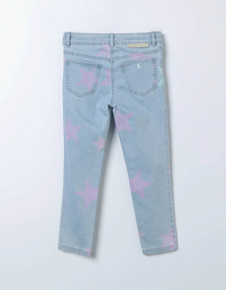 Kids Star Print Skinny Jeans