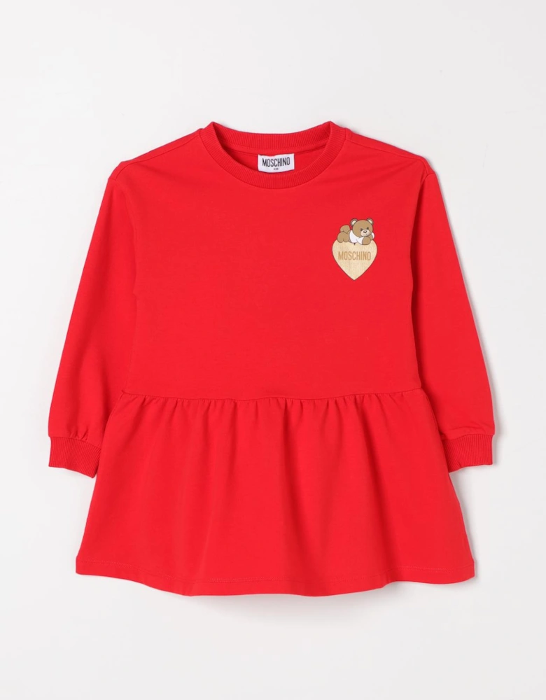 Kids HeartShaped Teddy Bear Dress