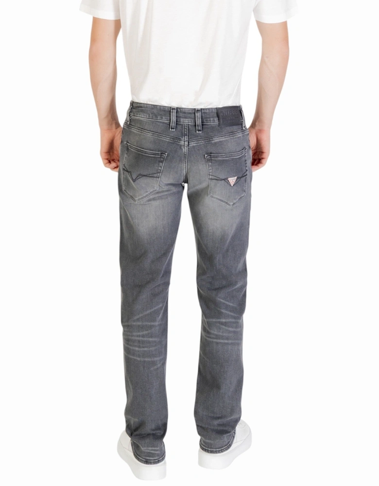 Slim Fit Denim Jeans with Zip and Button Fastening