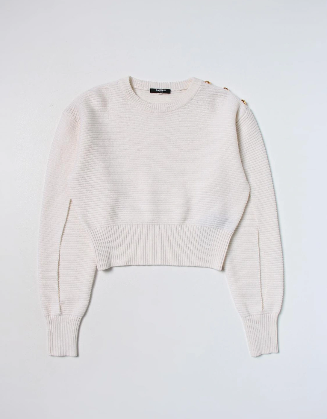 Cropped Ribbed Knit Sweater, 3 of 2