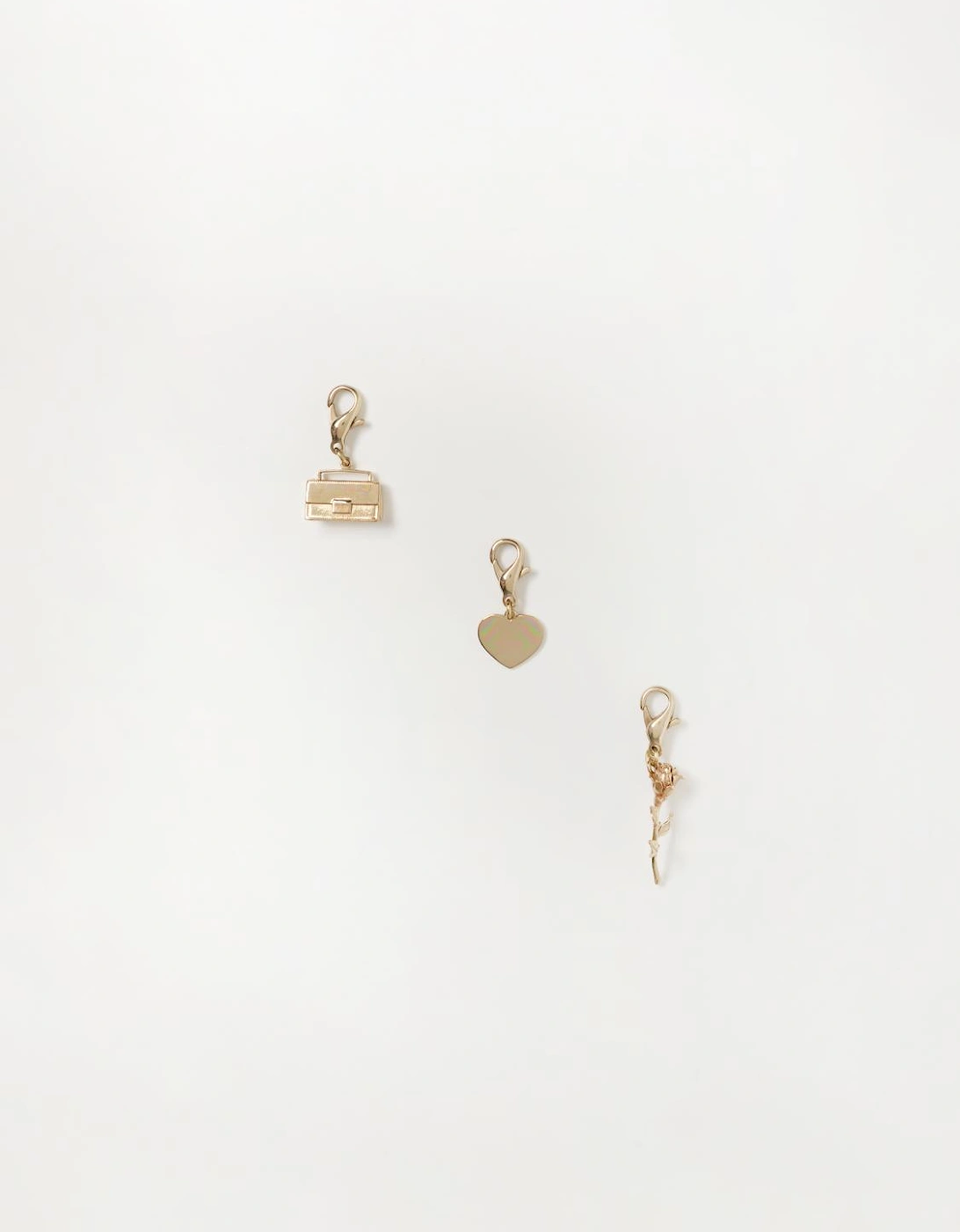 Gold Charms Set Handbag Heart Rose, 4 of 3