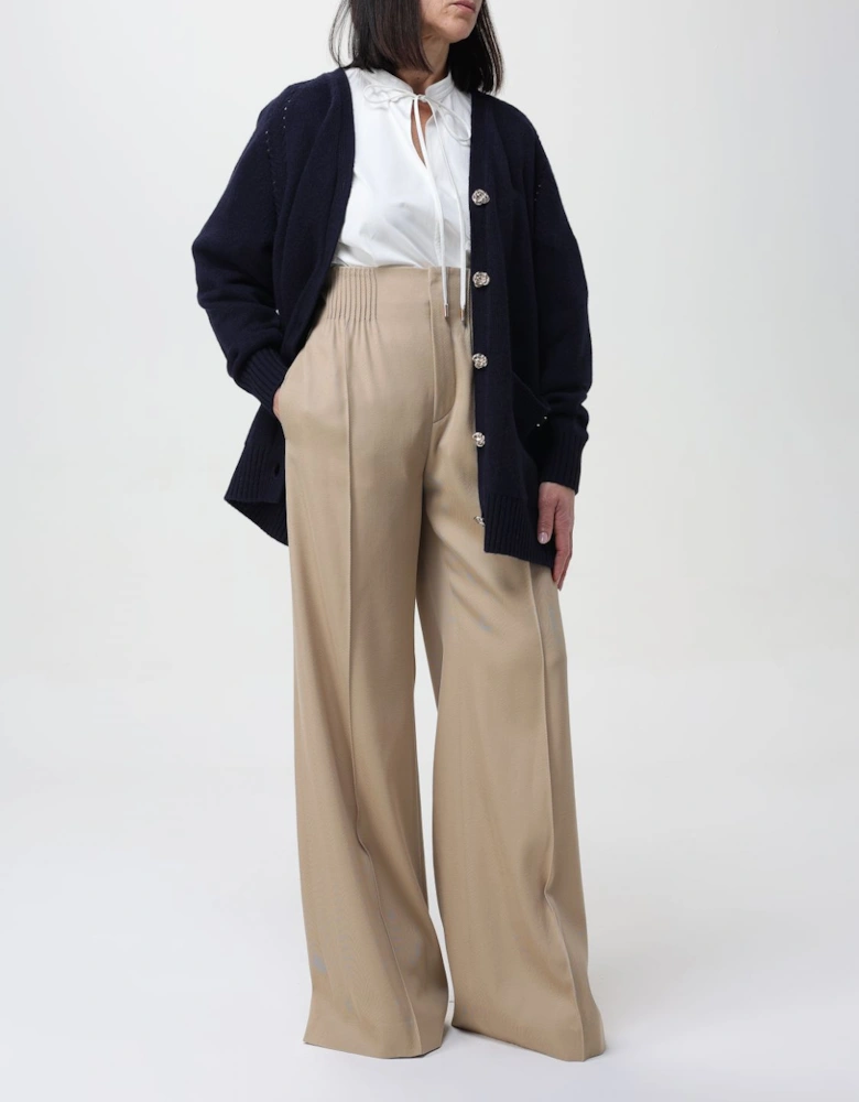 Tie Neck Cotton Poplin Blouse
