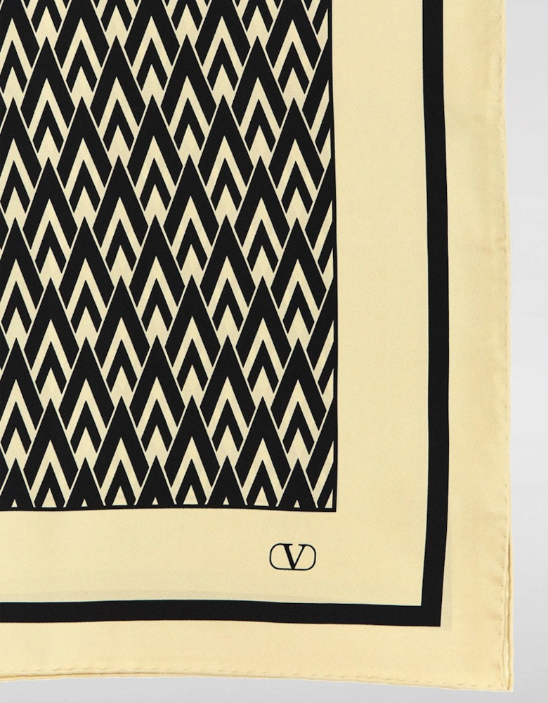 Geometric Silk Scarf
