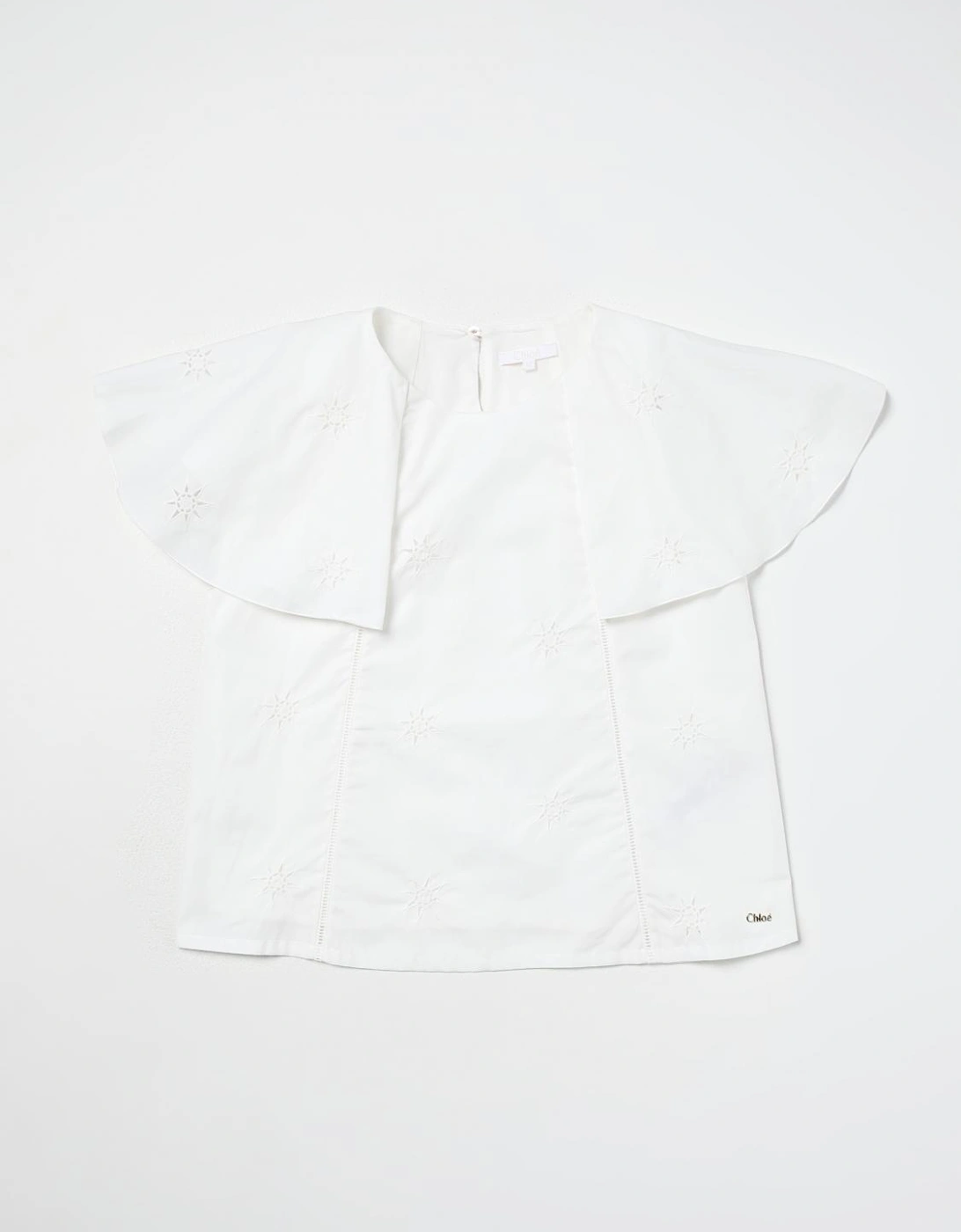 Embroidered Cotton Top Short Sleeves, 4 of 3
